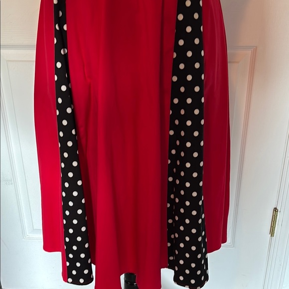 Disney Bound Rockabilly Red Polka Dot Women's Dress - Picture 4 of 9